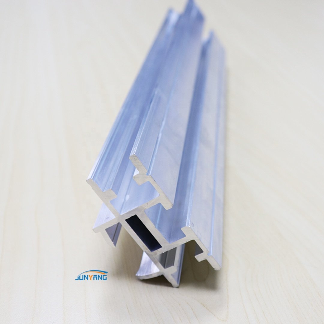 Junyang Customization Aluminum alloy Hollow Special-shaped Sliding Alu Track Extruded Aluminum Profiles