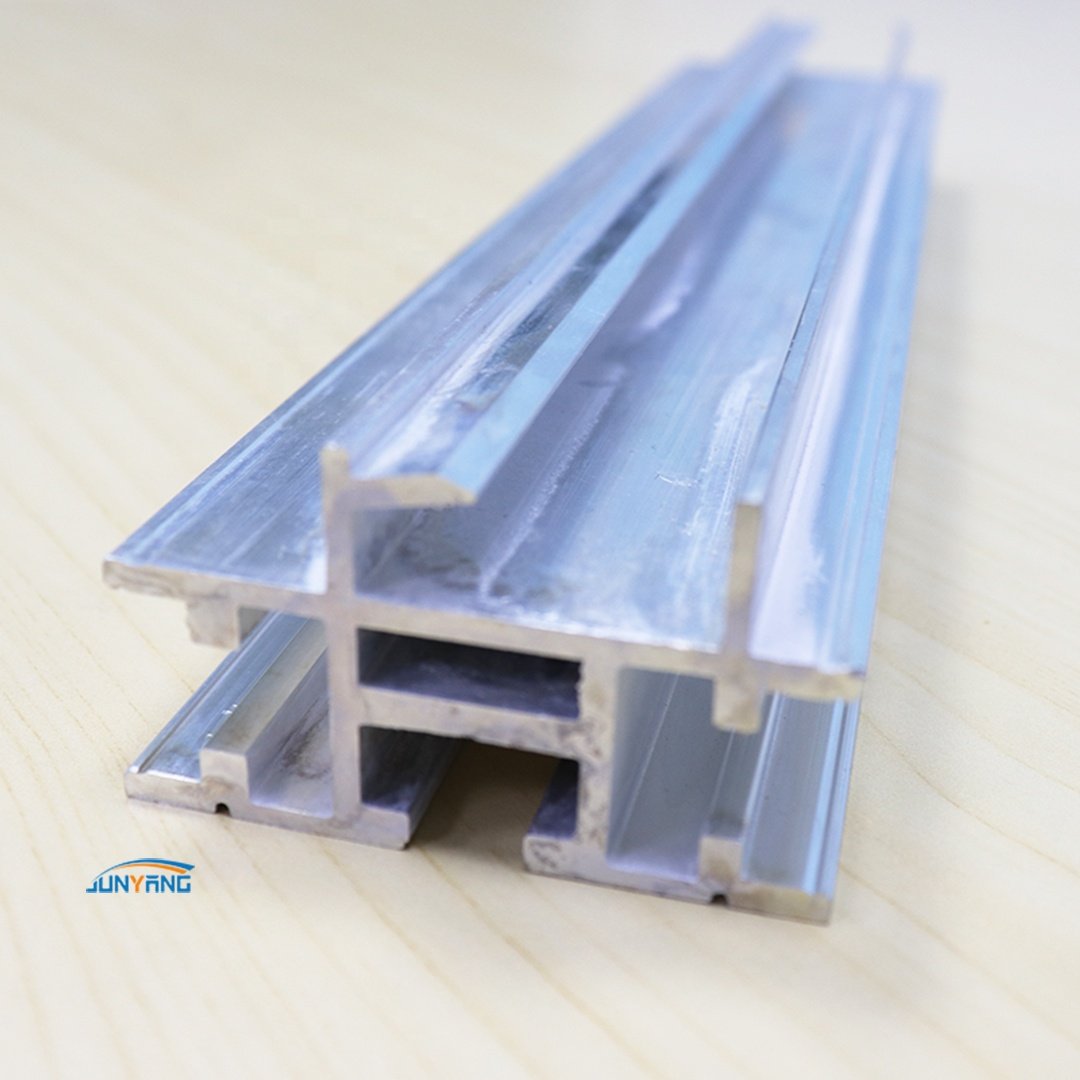 Junyang Customization Aluminum alloy Hollow Special-shaped Sliding Alu Track Extruded Aluminum Profiles