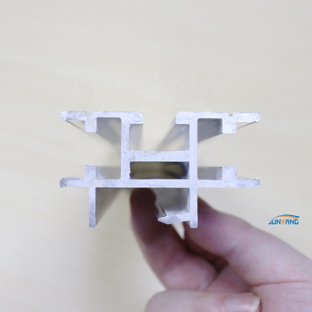 Junyang Customization Aluminum alloy Hollow Special-shaped Sliding Alu Track Extruded Aluminum Profiles