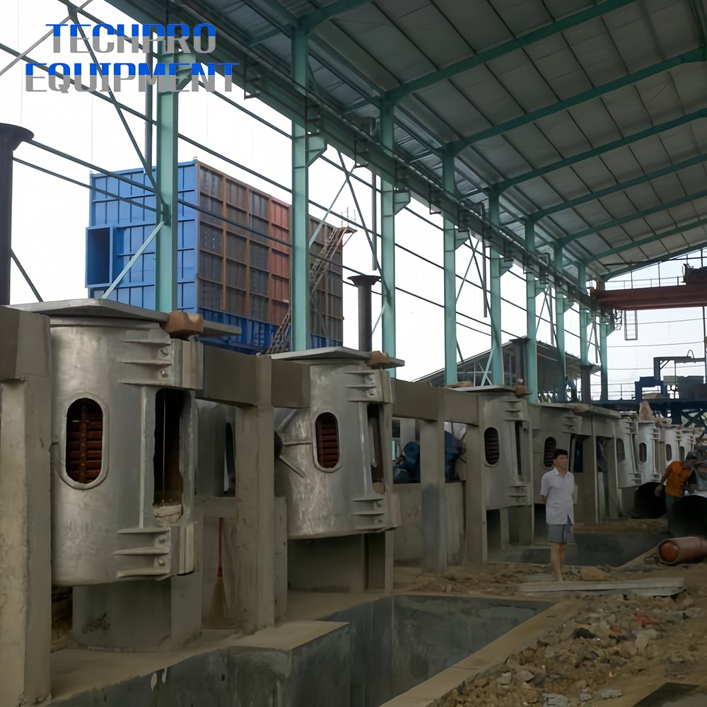 250kg Aluminum Shell Induction Melting Furnace for Cast Iron Metal Scrap and Aluminum ingot