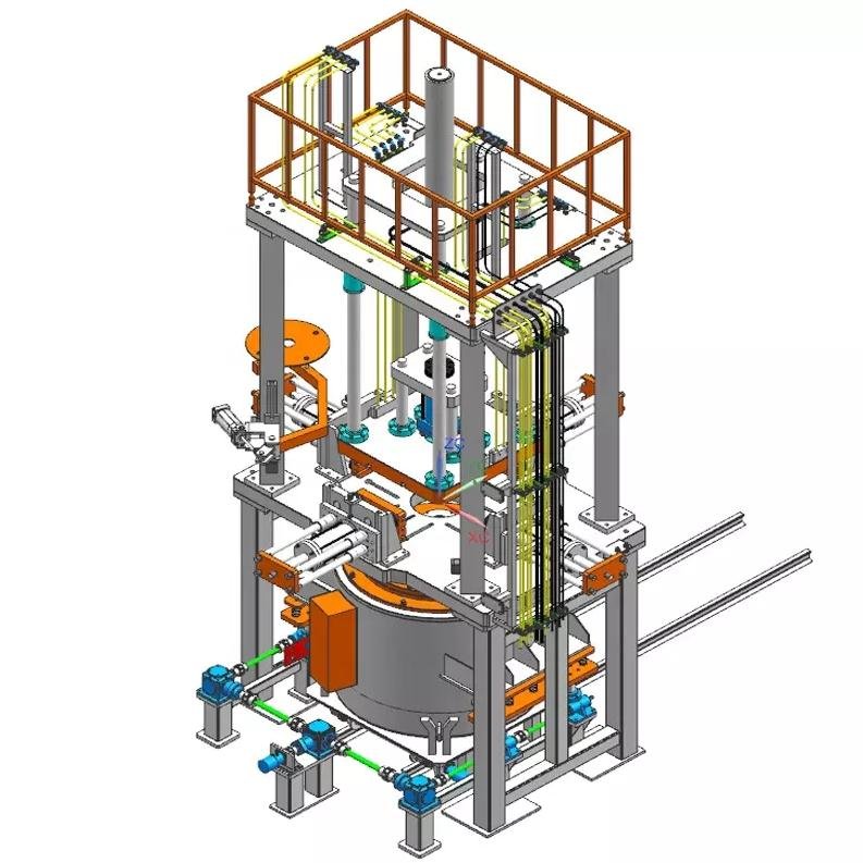 Kaya zamak investment metal aluminum ingot casting machine