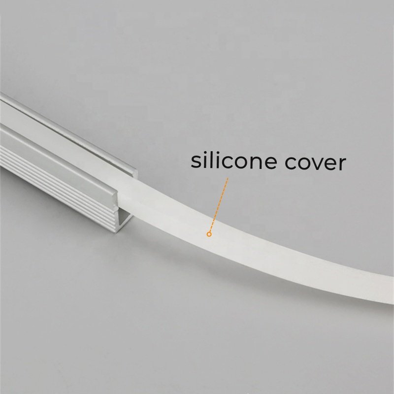 K0709 45 degree Side Glow Mini Ultra-thin LED Recessed Aluminum Profiles For Wood Shelf Cabinet Showcase