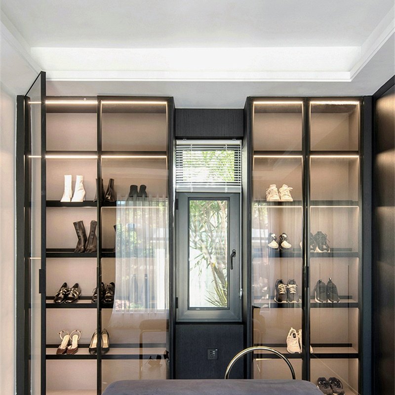 K0709 45 degree Side Glow Mini Ultra-thin LED Recessed Aluminum Profiles For Wood Shelf Cabinet Showcase