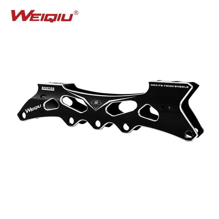 WEIQIU adult inline large tricycle speed skating brush street flat flower roller skates