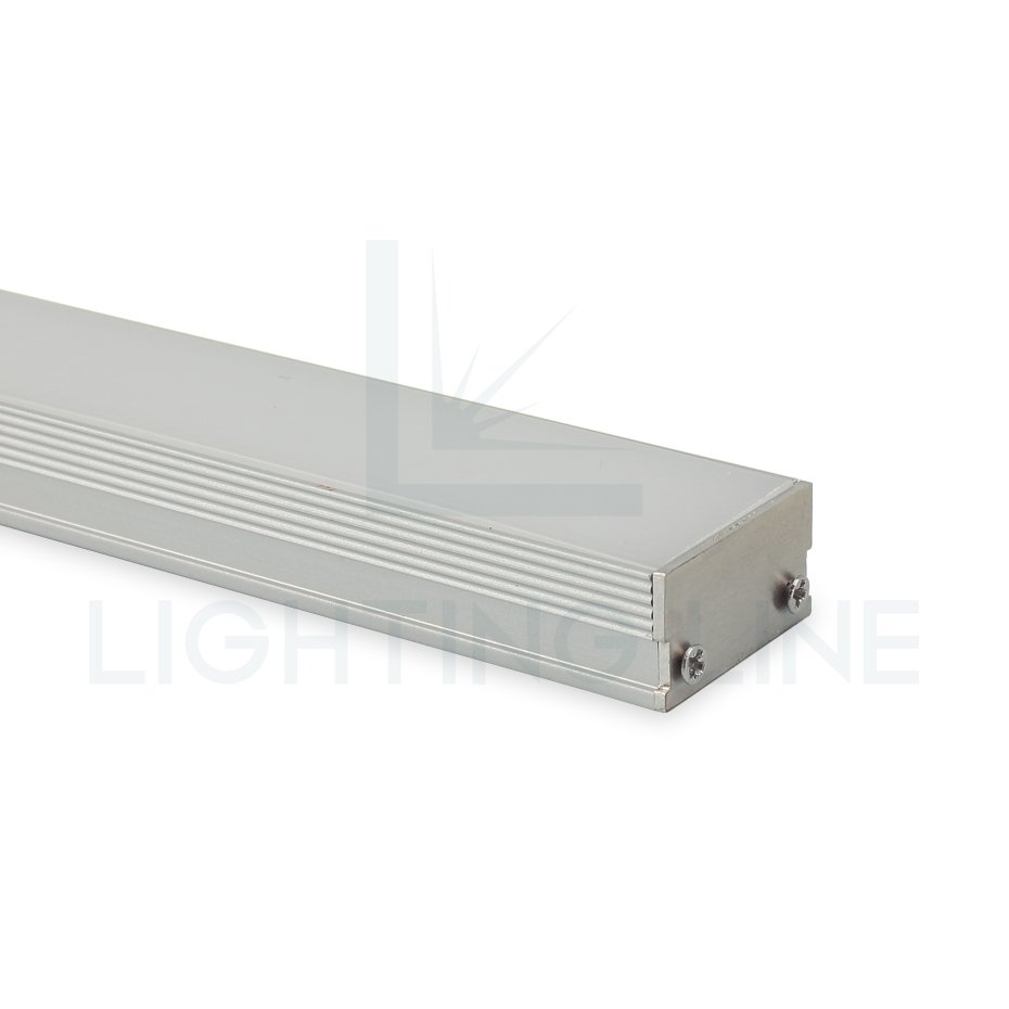 Great Cost Effectiveness 20x11mm Walkable Floor-Recessed Aluminum Profile Silver Oxidised 2 Meter