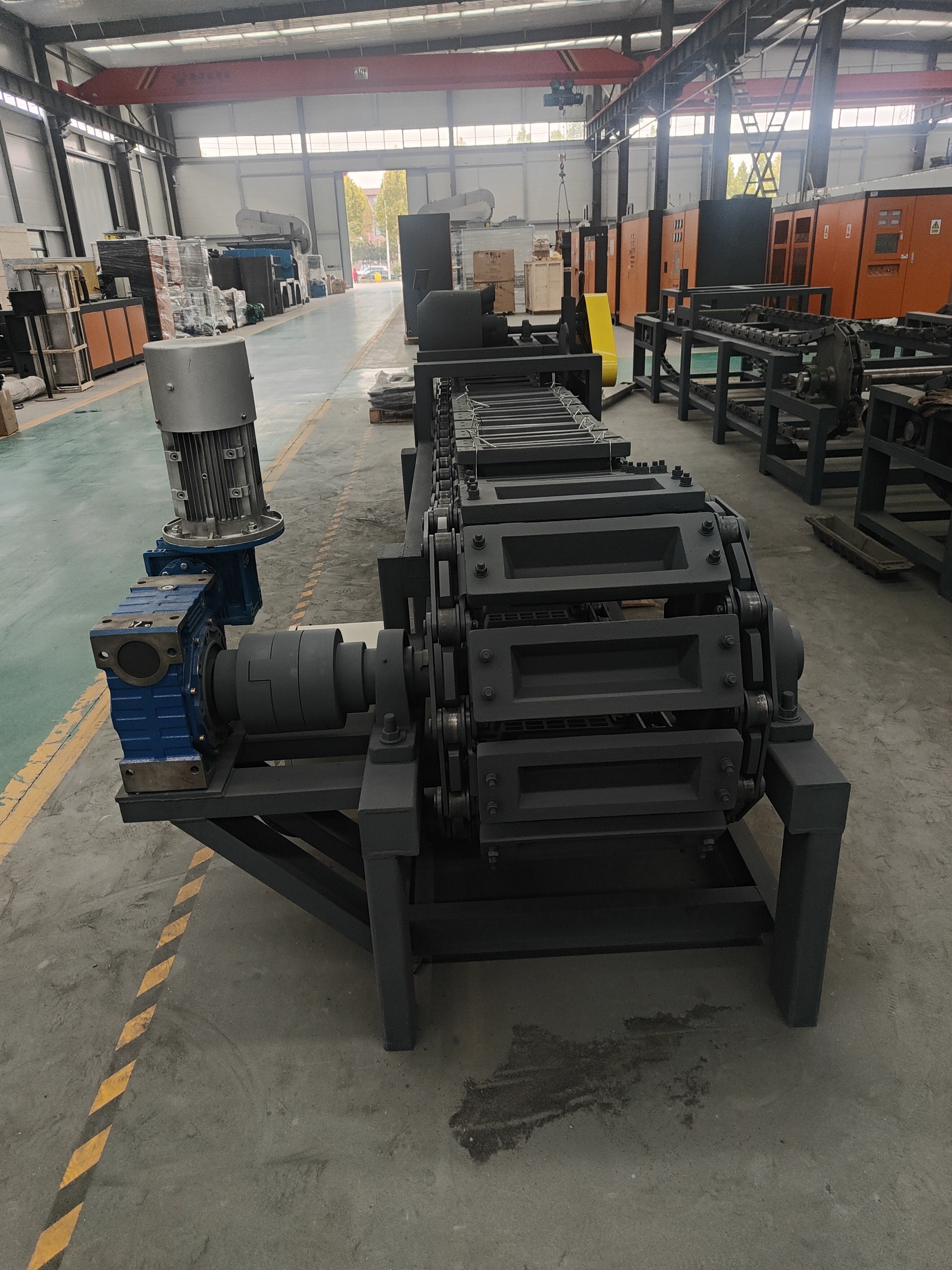 Custom Molds Free Automatic Copper Aluminum Ingot Conveyor Continuous Casting Machine