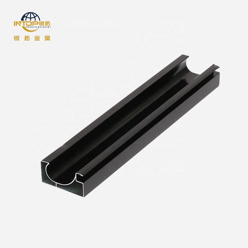Aluminium Profile For Cabinet Powder Coating Black Kitchen Cabinet Aluminum Profile
