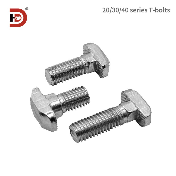 Aluminum profile accessories T-shaped screws T-shaped hammer bolts 20/30/40/45 M5M6M8 carbon steel nickel plating