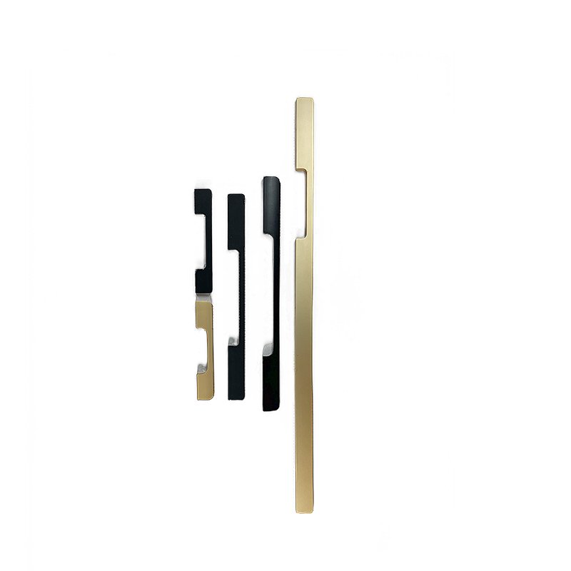 Aluminum Edge Handle Black/Gold Aluminium Profile Handle free for Kitchen Cabinet