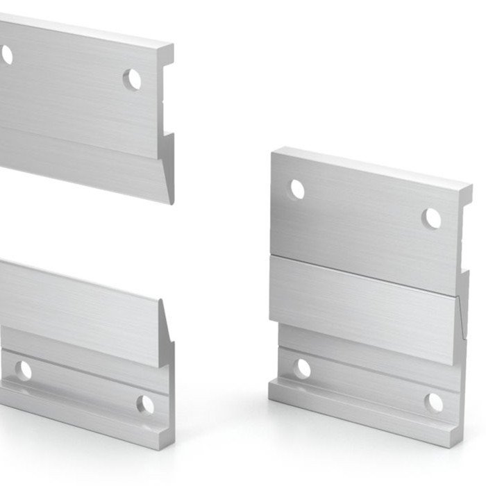 High Quality T Shape Aluminium Extrusion Shelf Bracket Supporting Floating Hidden Screw Wall Mounting Aluminum Plate