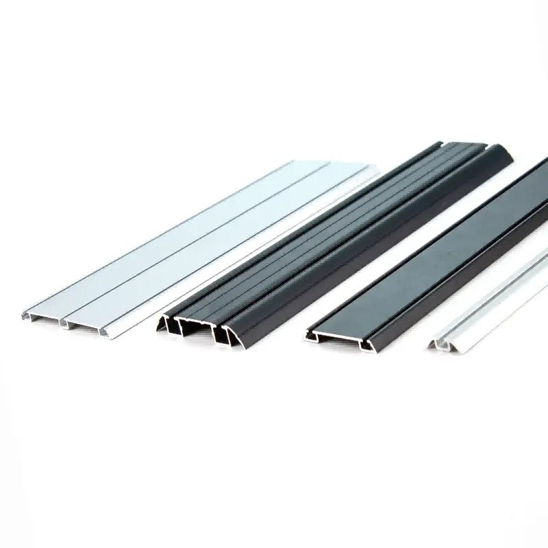 Customized Furniture Hardware Cabinet Aluminum Frame OEM Sliding Door Aluminium Profile For Wardrobe Glass Door For Decorations