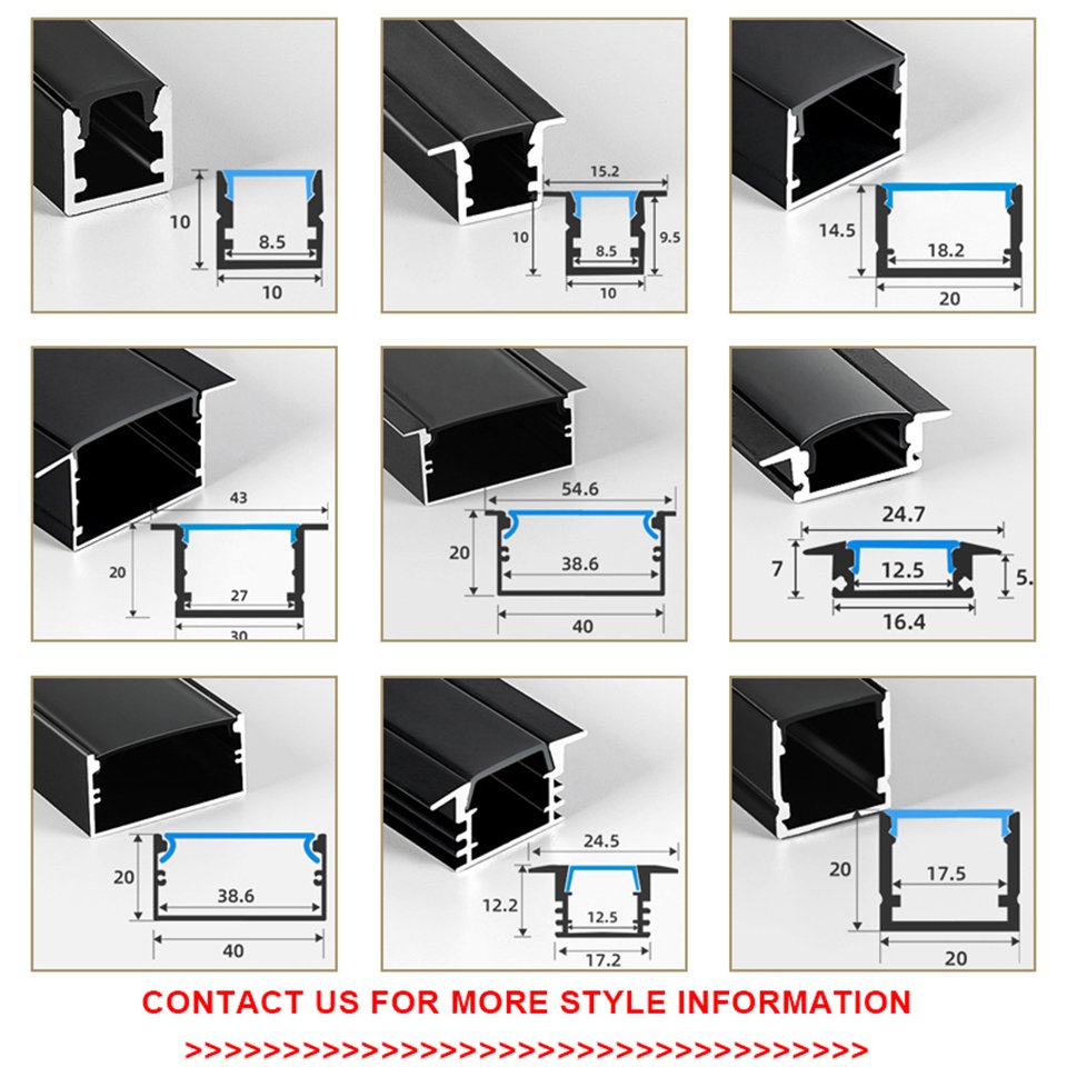 Direct Sale Linear Light led Aluminum Extrusion Profiles Led Strip light Aluminum Profile Channel with Diffuser