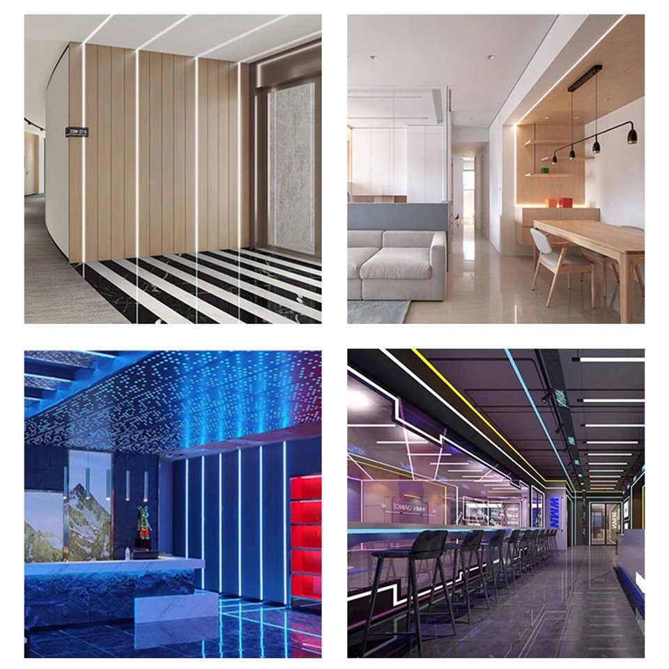 Direct Sale Linear Light led Aluminum Extrusion Profiles Led Strip light Aluminum Profile Channel with Diffuser