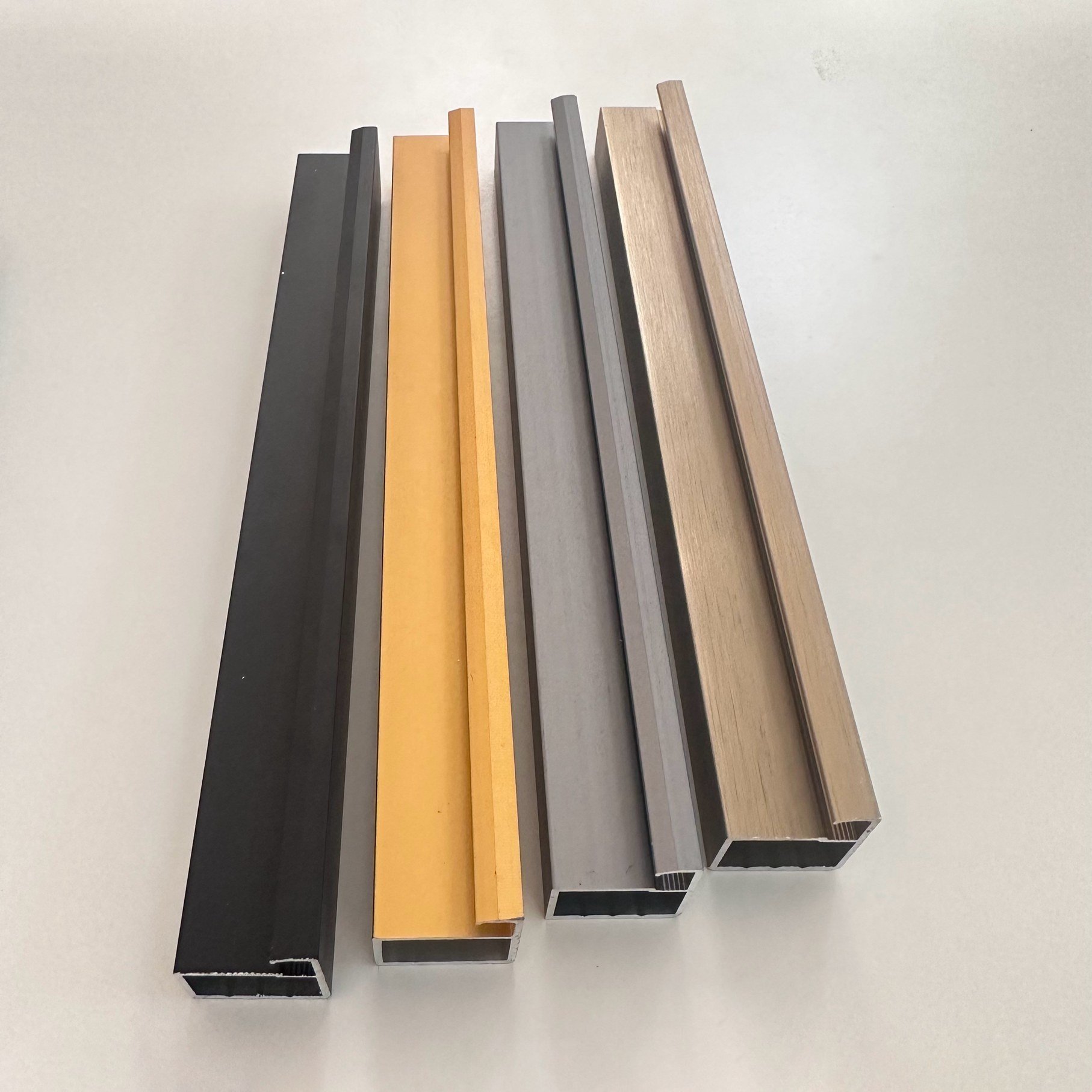 Customized furniture hardware cabinet aluminum frame sliding door aluminium profile for wardrobe glass door
