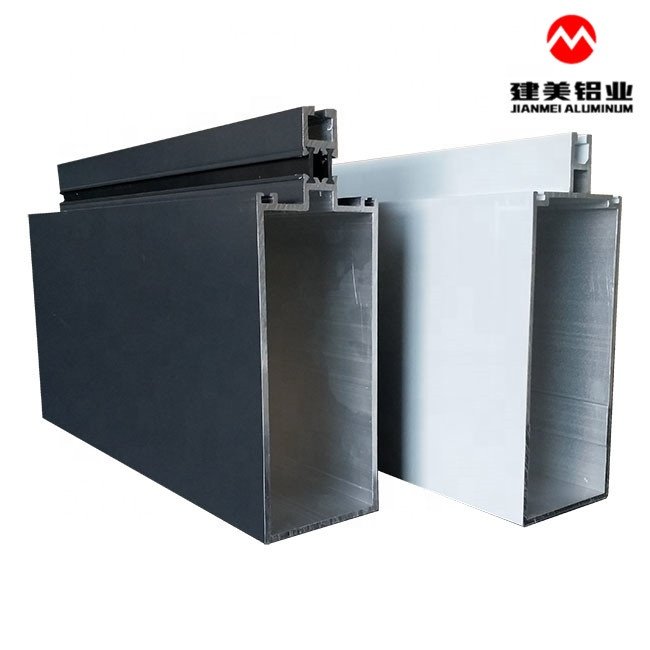 OEM Construction Building Material Facade Window Curtain Wall Aluminium Profile