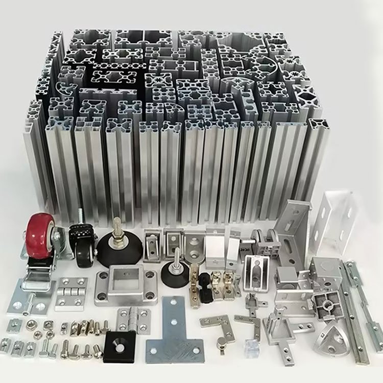 Aluminium Profil 40x40 6m Manufacturer 4040 Industrial Aluminium Frame, Alu Profil 40X40 Extrusion Aluminium Profile Linear