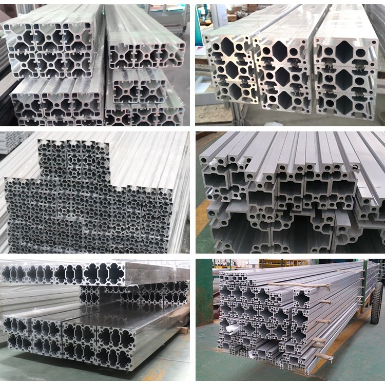 Aluminium Profil 40x40 6m Manufacturer 4040 Industrial Aluminium Frame, Alu Profil 40X40 Extrusion Aluminium Profile Linear