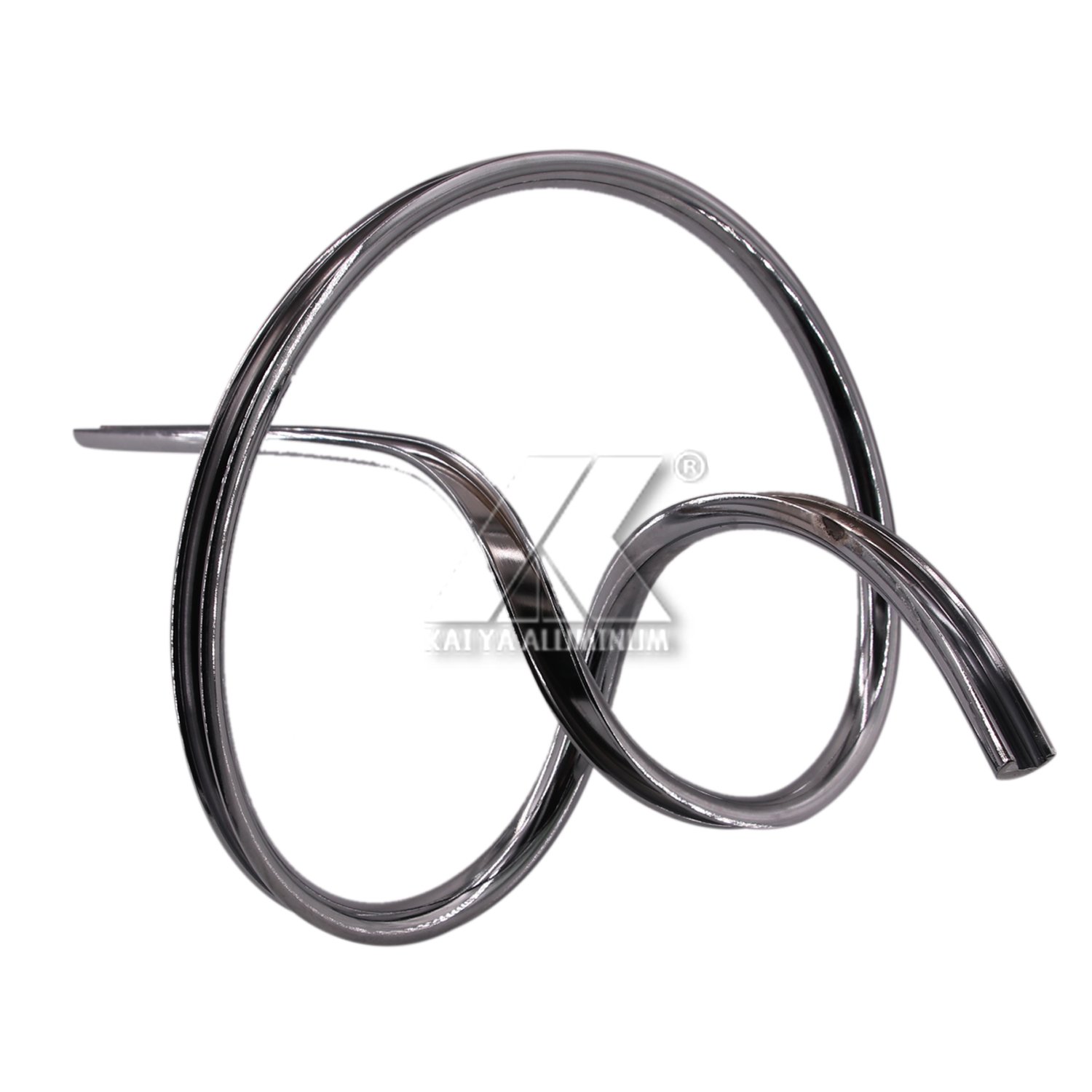 Bendable mirror frame aluminum profile for bathroom led strip decorations