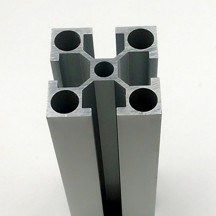 Customized design 40mm to 100mm t-slot extruded aluminium profile with natural anodizing