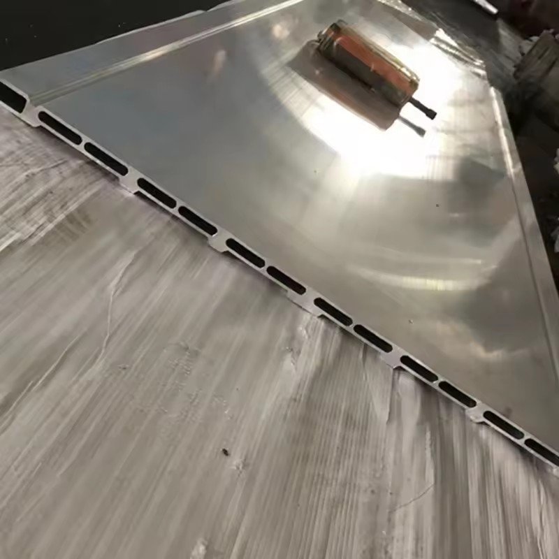 multi-port extrusion Aluminium profile new energy vehicle end cover for electric vehicle accessories