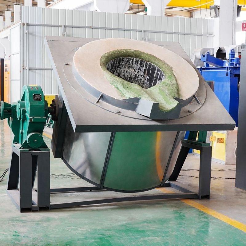 250 kg 500kg 5ton machine cast scrap melt aluminum alloy copper ingot cast line Waste cans furnac induct oven price for sale