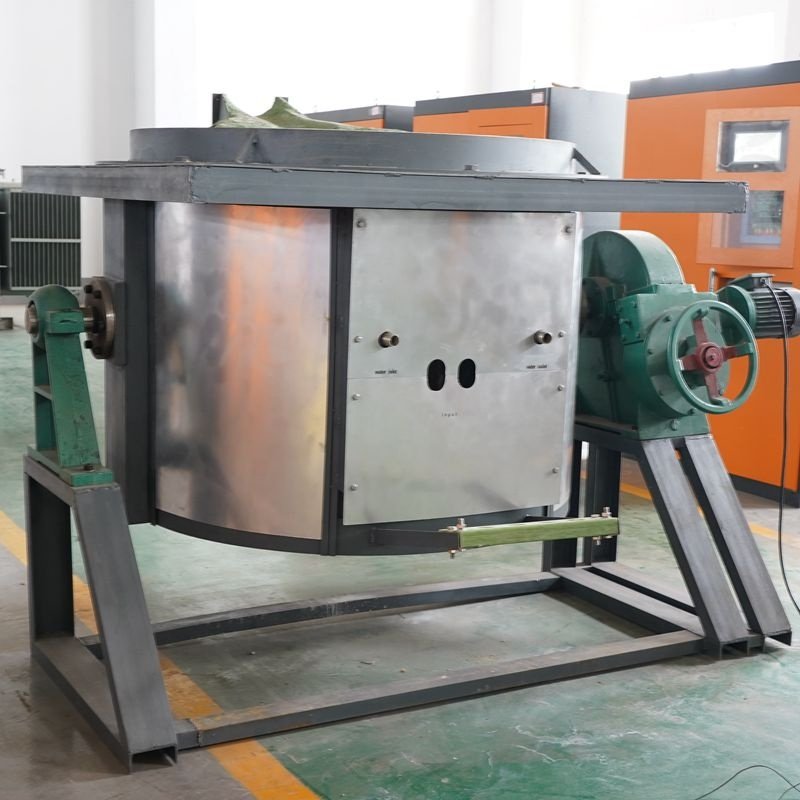 250 kg 500kg 5ton machine cast scrap melt aluminum alloy copper ingot cast line Waste cans furnac induct oven price for sale