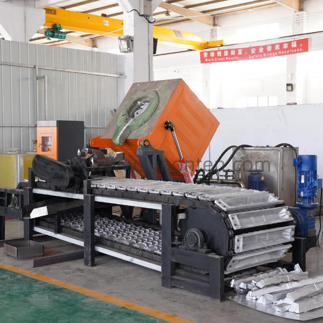 hot sell low pressure aluminum ingot casting machine and production line