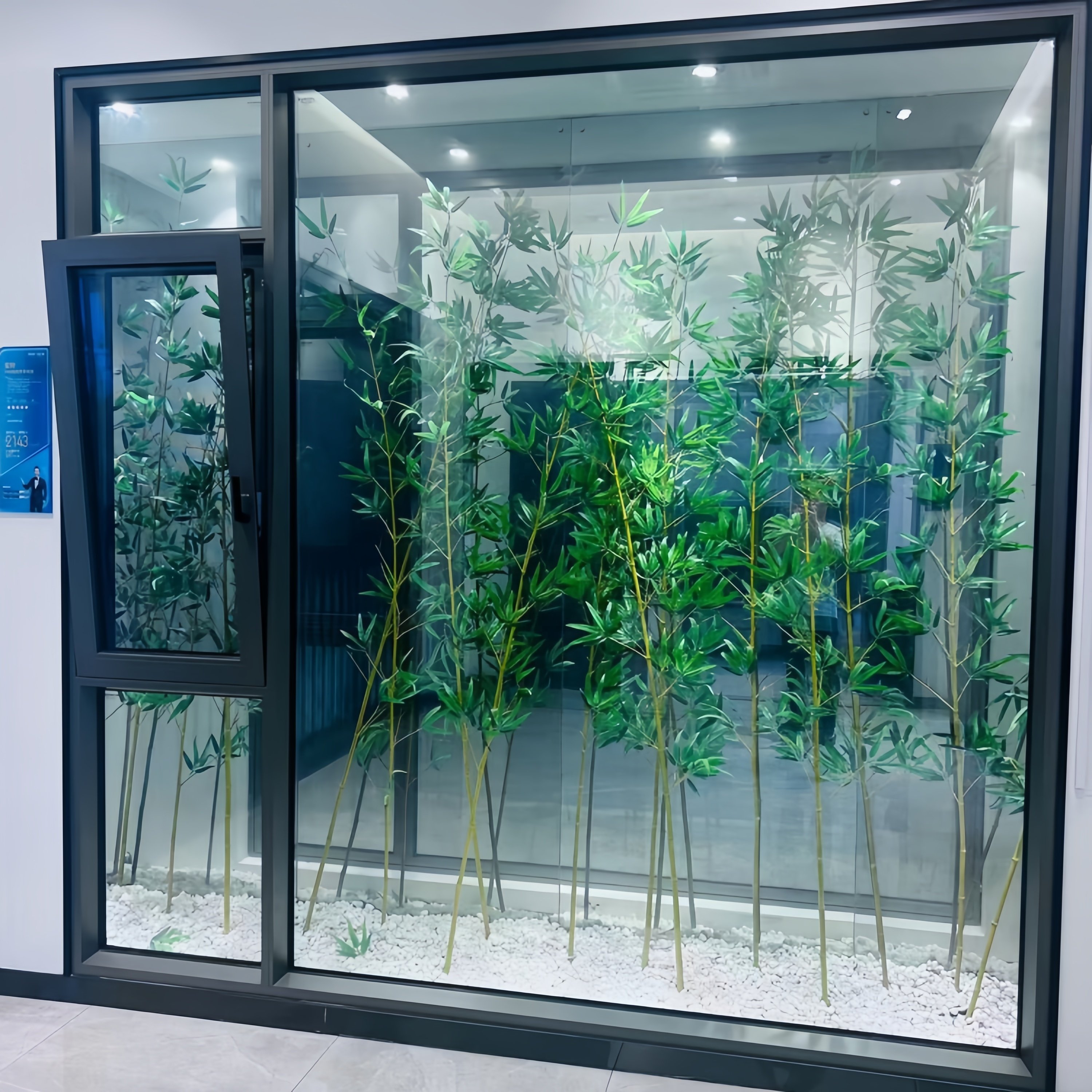 Customized Aluminum Profile Casement Window With Grills Screen Double Tempered Glass Tilt And Turn Casement Windows