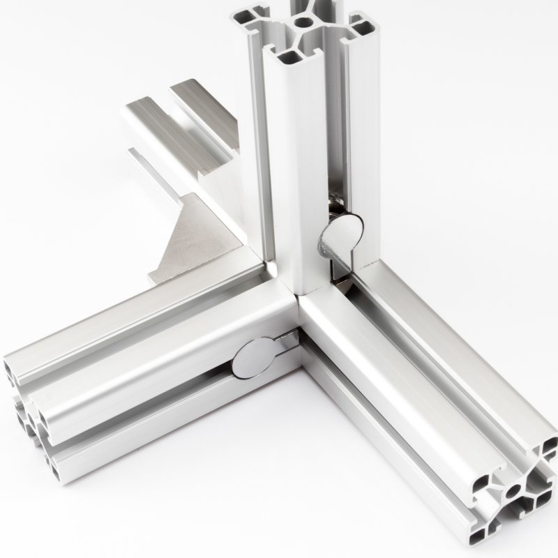 Built-In Connector Hidden Butt Joint Connector Extruded Aluminum Profiles And Accessories