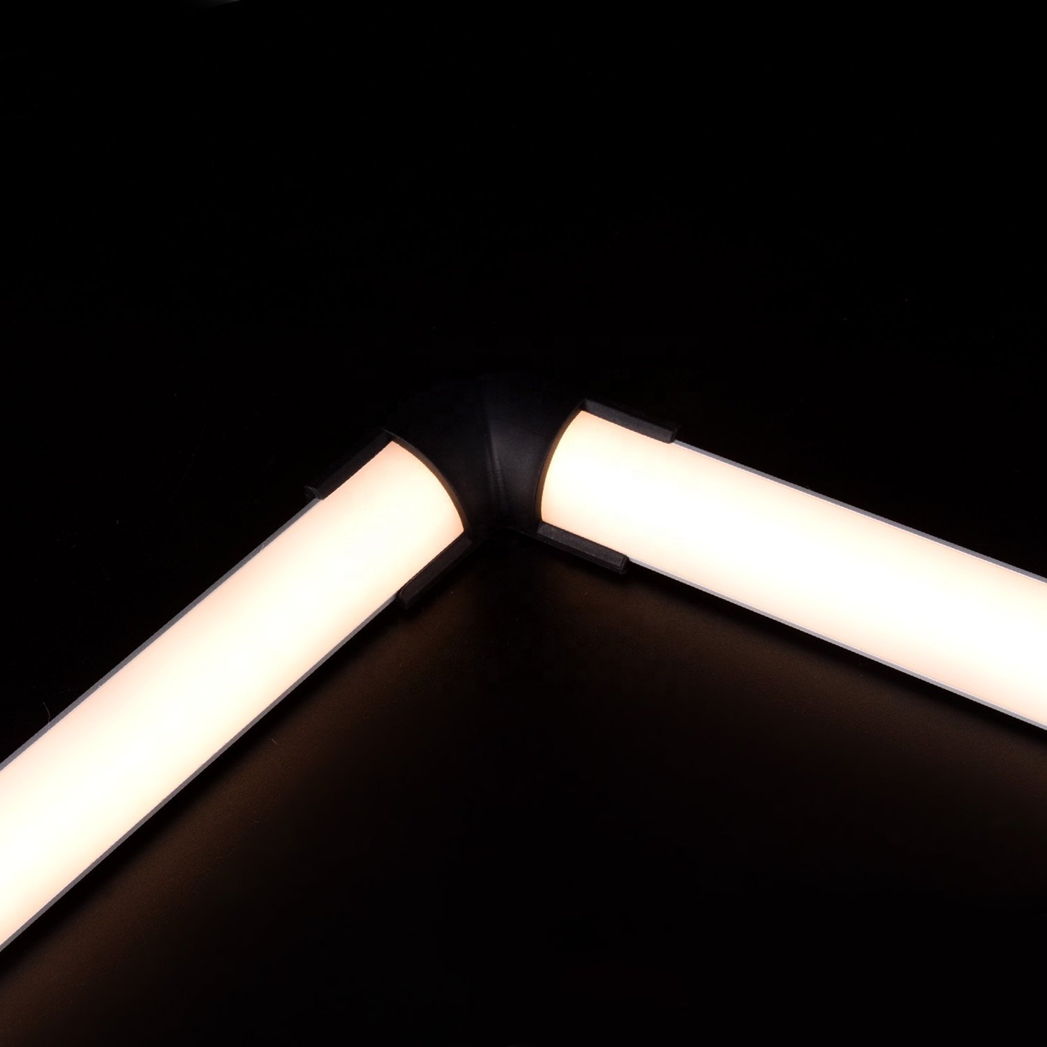 Connector for aluminum profile led strip light black CC003-B led aluminum profile accessories connector