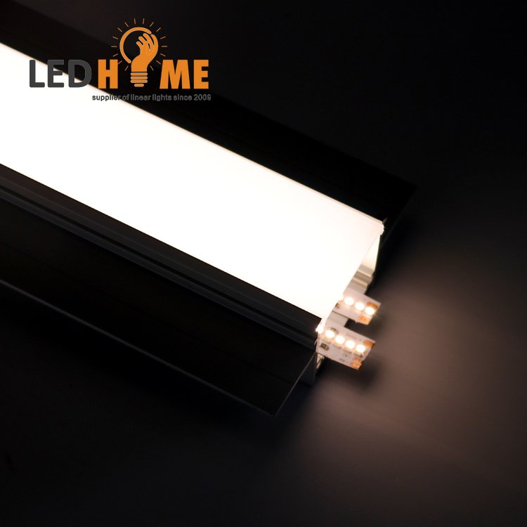 Custom Surface Slim Alu Strip Extrusion Light Kanal Channel Led Aluminum Profile foe 2835 5050 led strip