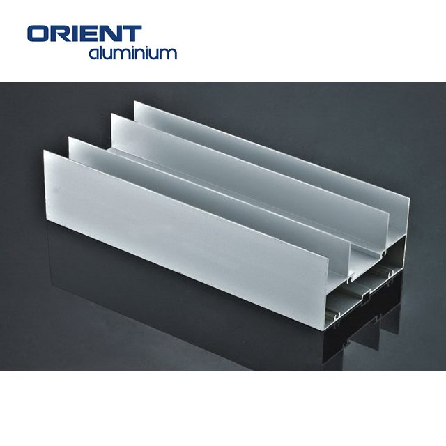 Grain Wood Finish Aluminium Profiles Pattern Hollow Tube Aluminium Profile Wood Color Windows Imitating Wood Aluminum Profile