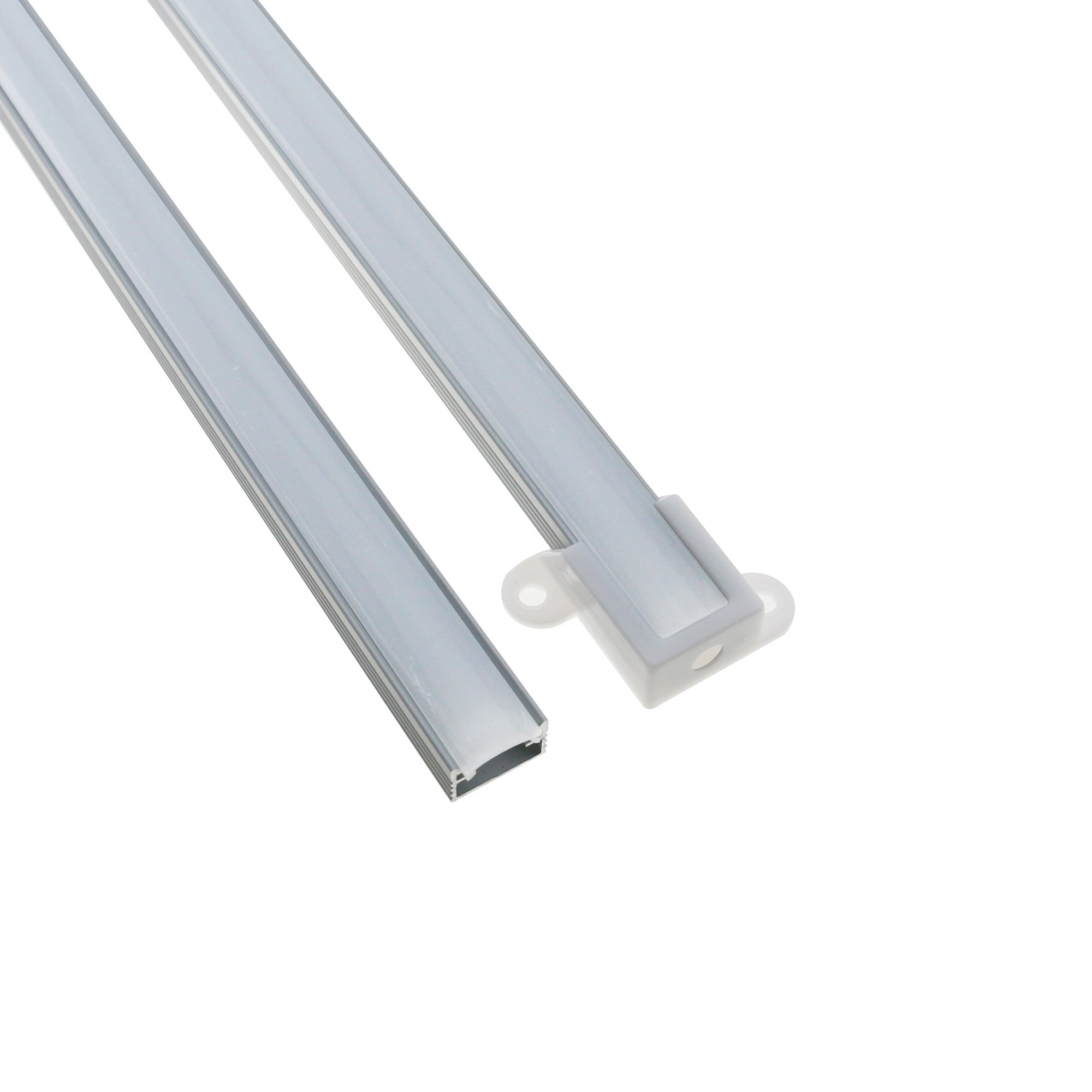 1m 2m 3m Black PC Cover 12mm width U channel Diffuser Aluminum LED Profile Light for LED strip