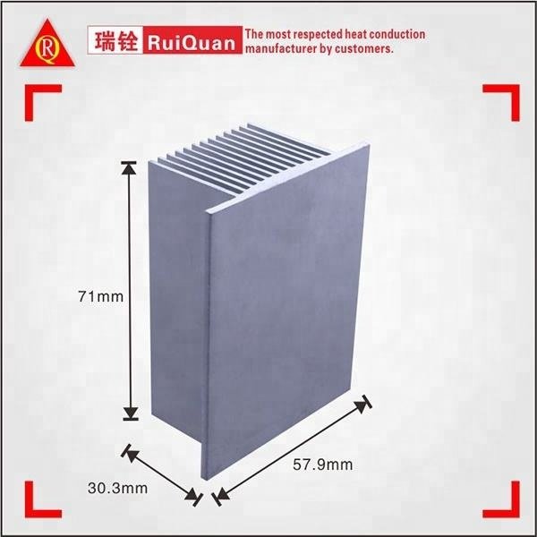 Extrusion Profile Ingot Radiator Heatsinks Aluminum Factory Custom Small Extrusion Aluminum Silver Square Heat Sink Electrical