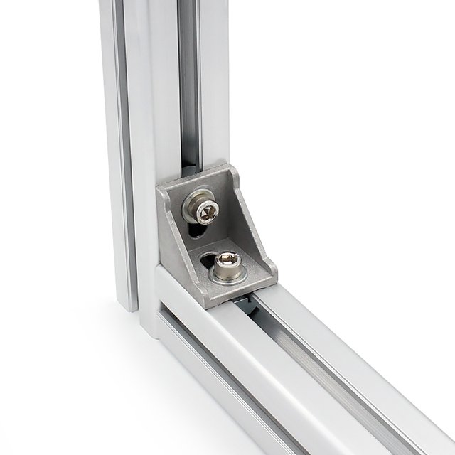 Aluminum Profile Parts T Slot outer Connector 80*80 90 Degree Angle Plane Sliding 8080 External Bracket for 3D printer