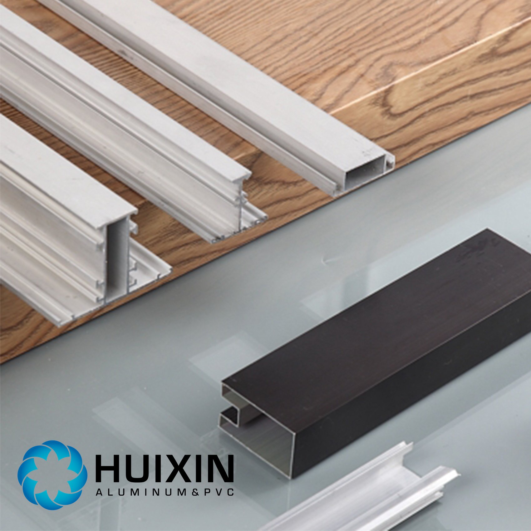 High Quality Aluminum Factory with Groove Aluminum Door Profile White