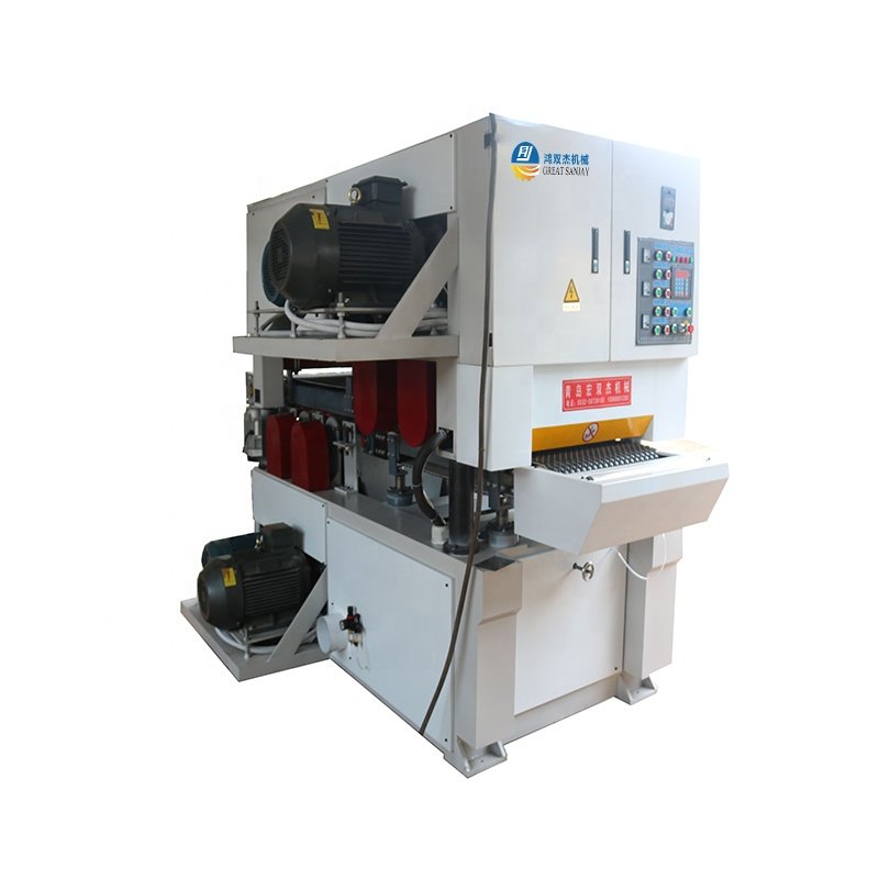 China factory price Double Head Both Side Brushing machine/Metal surface treatment equipment/Wide belt sander machine