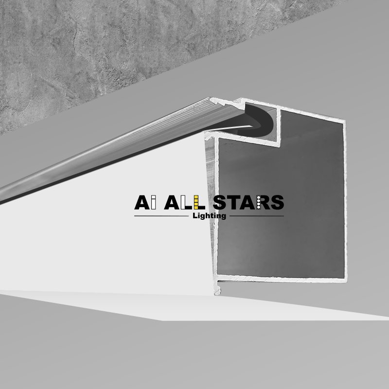 6063 6061 Custom Decorative Stretch ceilings H shaped Irregular Construction Frame Aluminum Profile For Russian Stretch Ceilings
