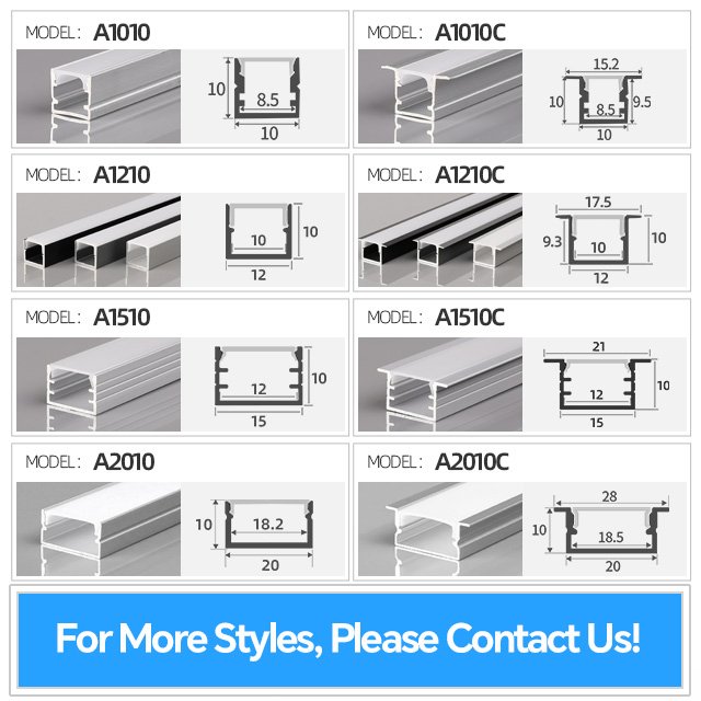 A5020C High Quality Embedded Bar Linear Strip Light Household Concealed Led Aluminum Profile Ceiling Lamp