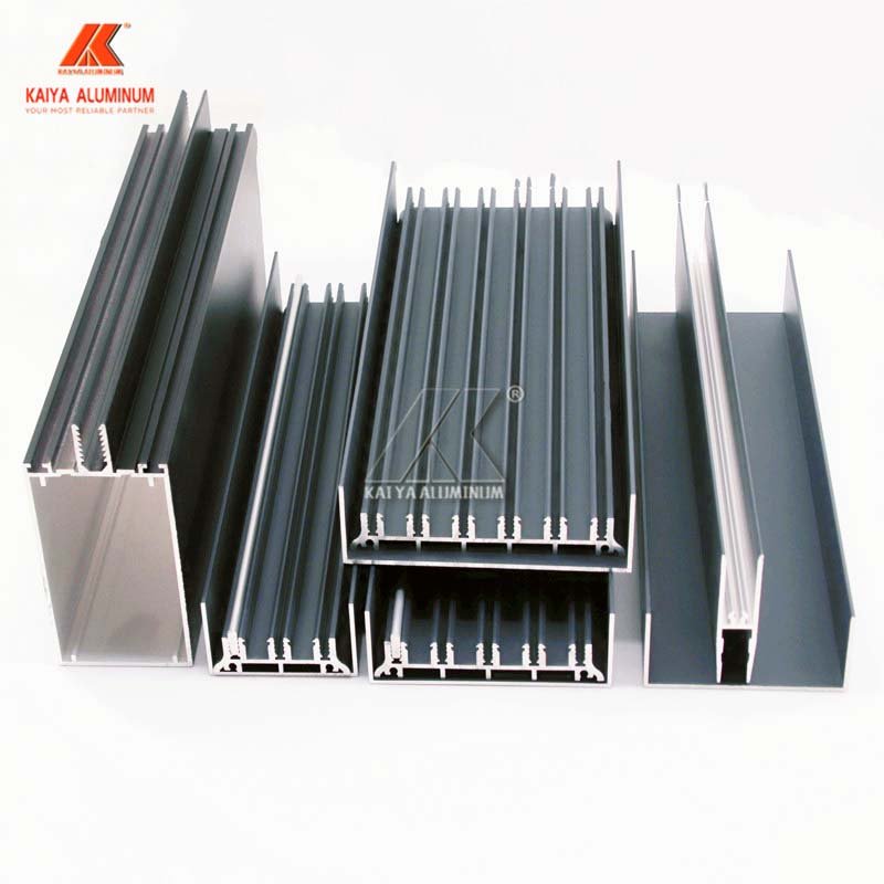 Dark grey extrusion skylight system aluminium profile for glass roof sun room outdoor house tent