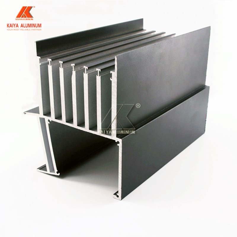 Dark grey extrusion skylight system aluminium profile for glass roof sun room outdoor house tent
