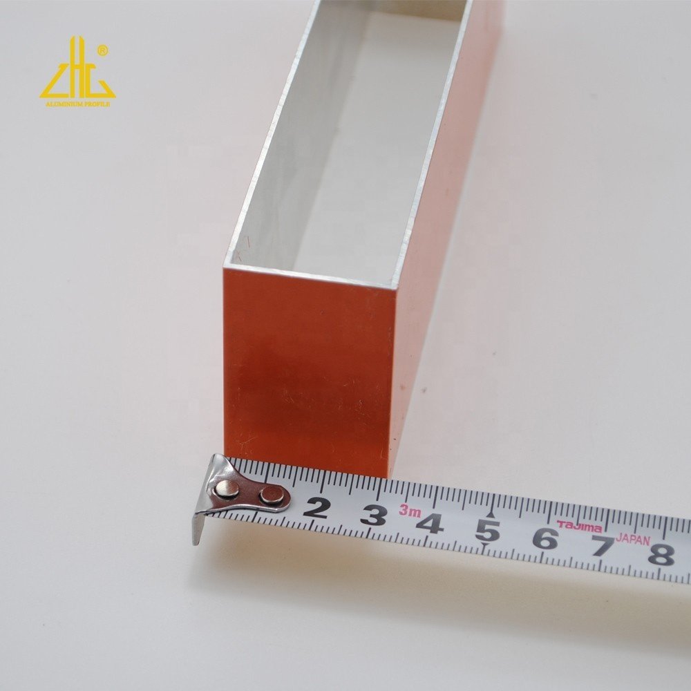 Wood Grain Aluminum Tube,Powder Coating Aluminum Profile,OEM Wood Grain Extrusion