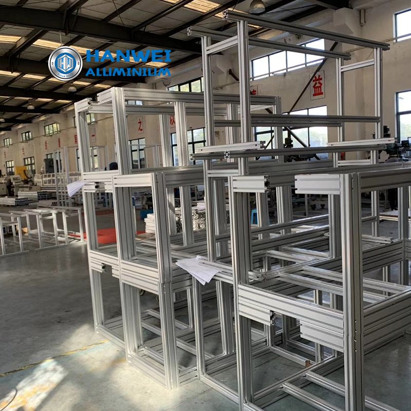 V slot T slot Industrial extruded aluminum profiles frame 8080 80120 80160 Extrusion Profile 1m length Anodized aluminum profile