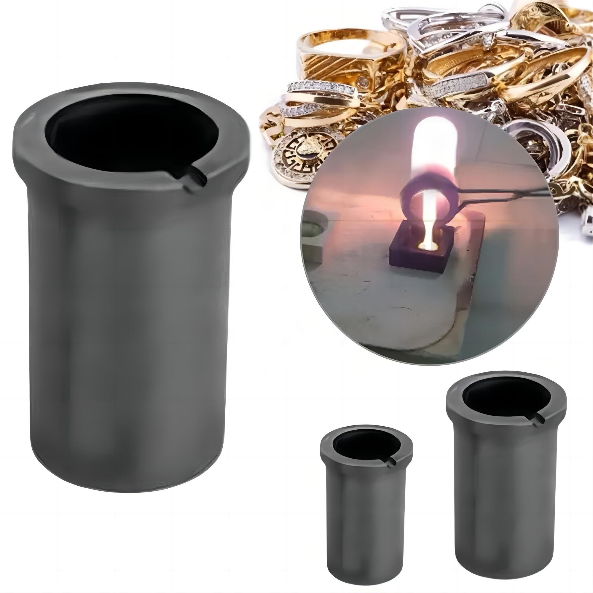 Customized 1kg 2kg 4kg 5kg 10kg Graphite Crucible For Gold Silver Melting Furnace