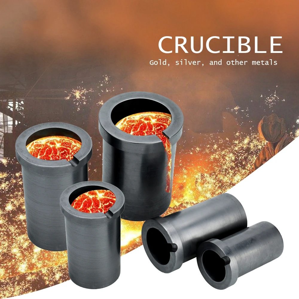 Customized 1kg 2kg 4kg 5kg 10kg Graphite Crucible For Gold Silver Melting Furnace