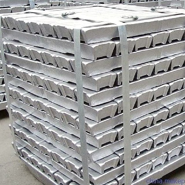 Zamak 2 3 5 7 Lingotes Ingot 99.9% aluminium alloy ingot for sale