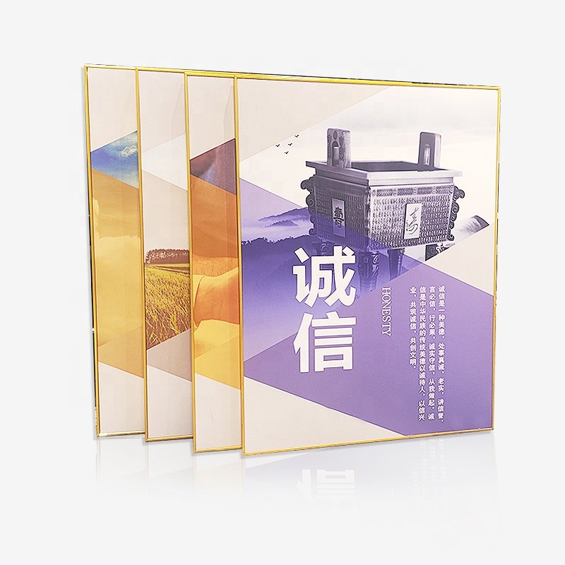 Foshan manufacturer custom aluminum frame profile for picture frame/photo frames/mirror frames Poster Snap