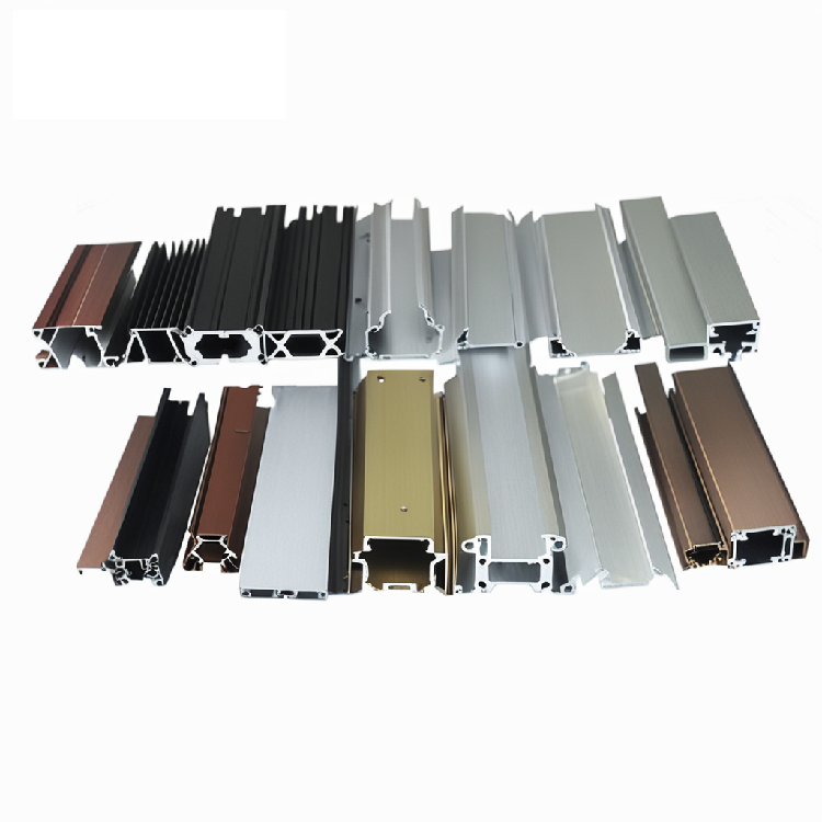 Aluminum profiles wardrobe curtain wall sublimation wood grain ahulight box glass 8080led strip light l shape aluminum profile