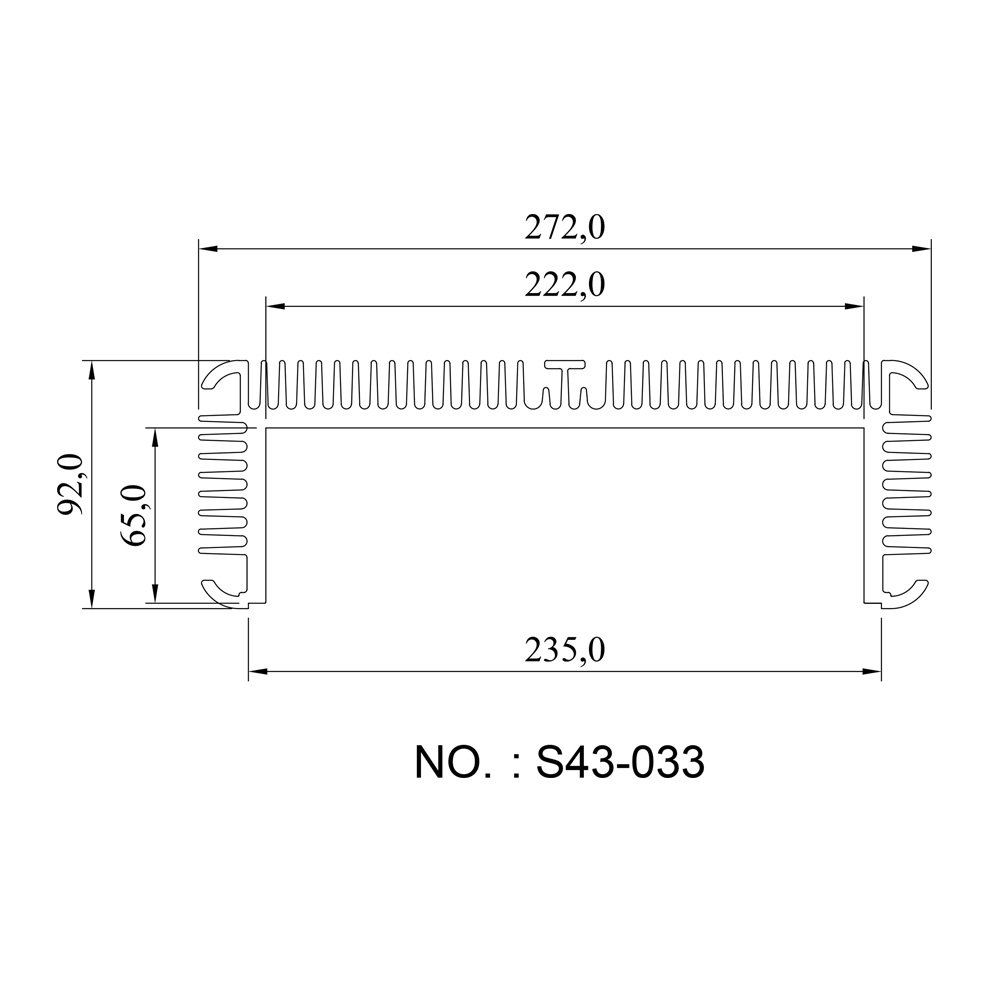 Customized cooling aluminum housing extruded CNC machining aluminum housing heat sink