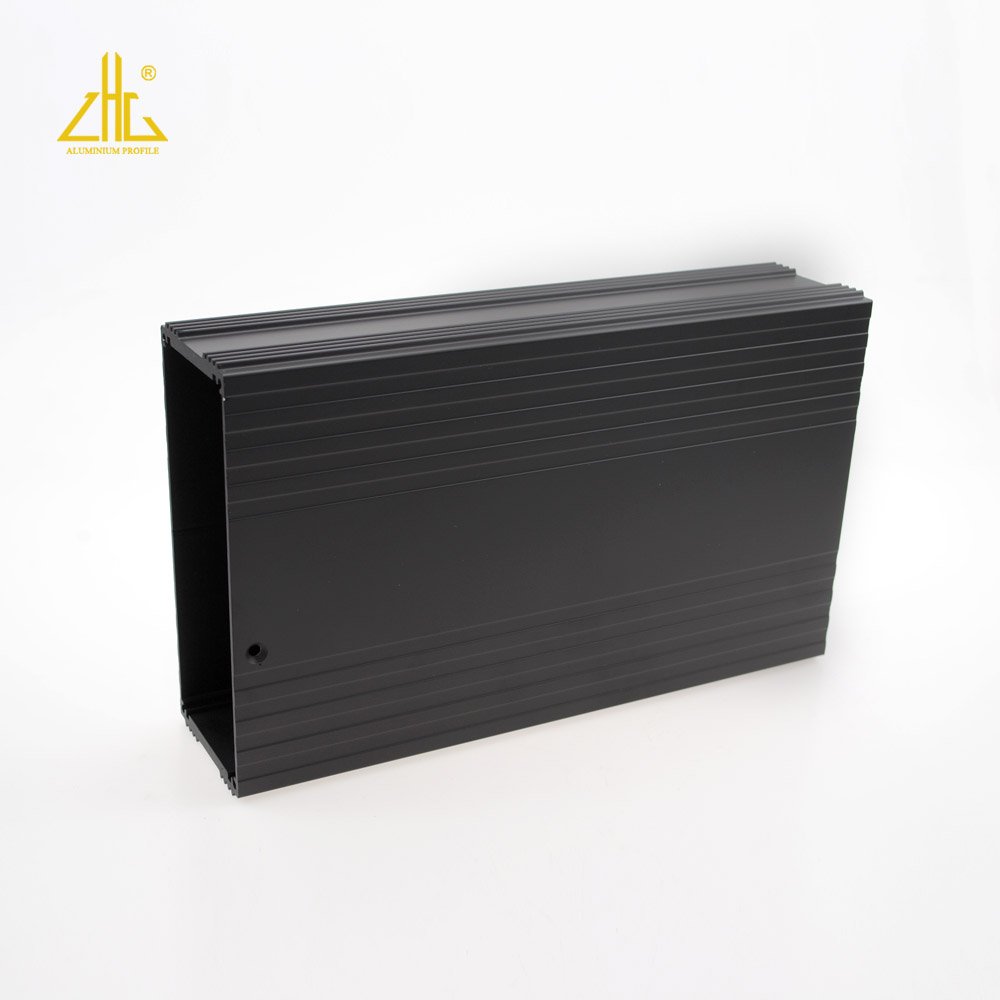 black Aluminum silver extruded electronic enclosure power PCB box case